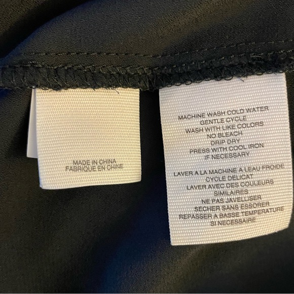 RACHEL Rachel Roy black top with studded collar design in GUC. Size M - Picture 10 of 11